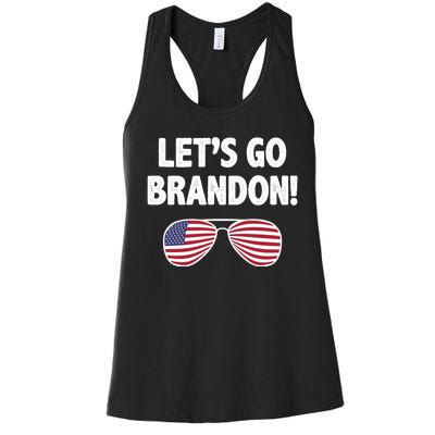 Let's Go Brandon Conservative F Biden Chant Women's Racerback Tank