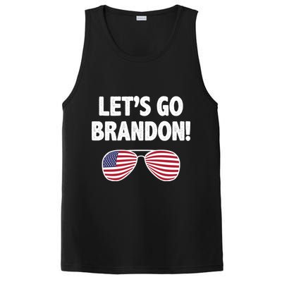 Let's Go Brandon Conservative F Biden Chant PosiCharge Competitor Tank
