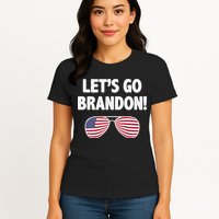 Let's Go Brandon Conservative F Biden Chant Womens T-Shirt