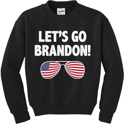 Let's Go Brandon Conservative F Biden Chant Kids Sweatshirt
