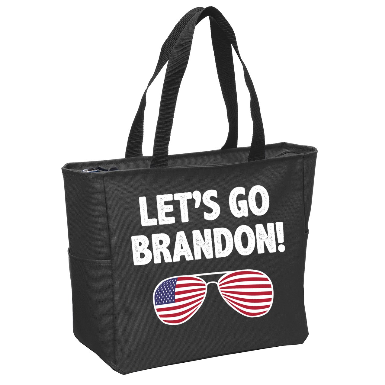 Let's Go Brandon Conservative F Biden Chant Zip Tote Bag