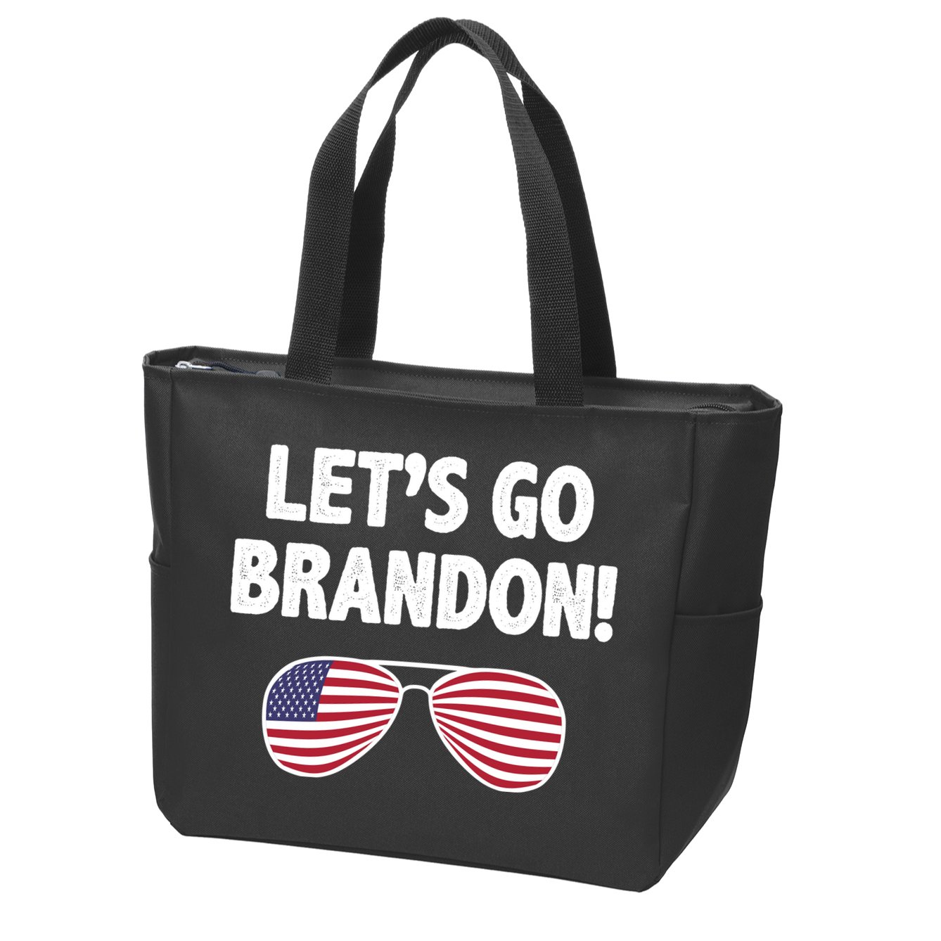 Let's Go Brandon Conservative F Biden Chant Zip Tote Bag