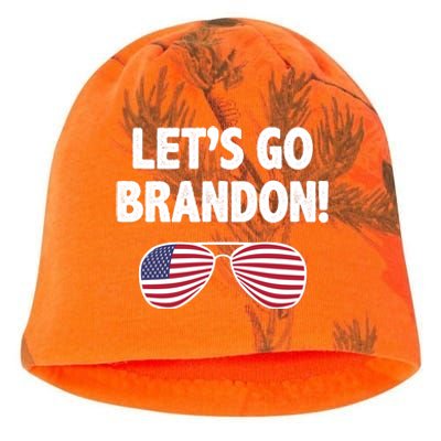 Let's Go Brandon Conservative F Biden Chant Kati - Camo Knit Beanie