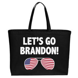 Let's Go Brandon Conservative F Biden Chant Cotton Canvas Jumbo Tote