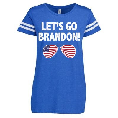 Let's Go Brandon Conservative F Biden Chant Enza Ladies Jersey Football T-Shirt