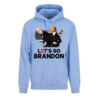 Lets Go Brandon Trump Slap Biden Funny Pro Trump Support Unisex Surf Hoodie