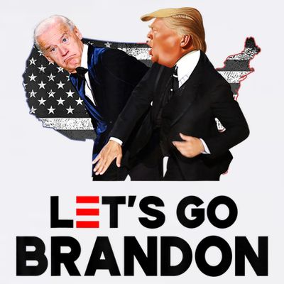 Lets Go Brandon Trump Slap Biden Funny Pro Trump Support T-Shirt