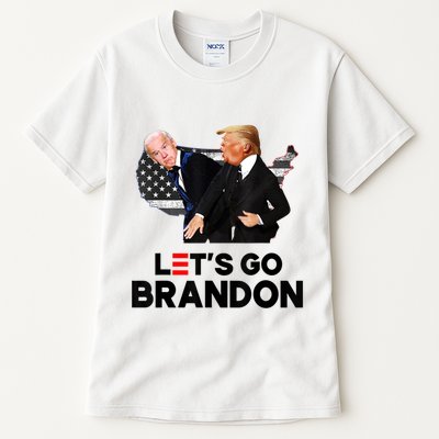 Lets Go Brandon Trump Slap Biden Funny Pro Trump Support Tall T-Shirt