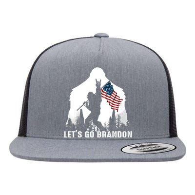 Lets Go Brandon Bigfoot Flat Bill Trucker Hat