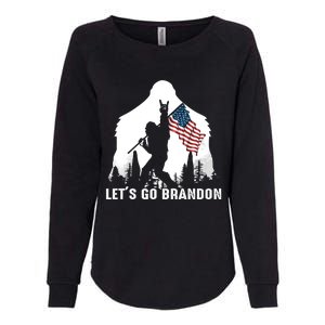 Lets Go Brandon Bigfoot Womens California Wash Sweatshirt