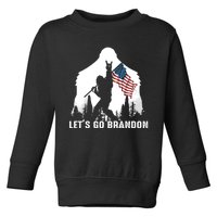 Lets Go Brandon Bigfoot Toddler Sweatshirt