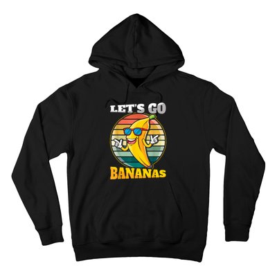 LetS Go Bananas Retro Banana Meme Funny Banana Vintage Hoodie