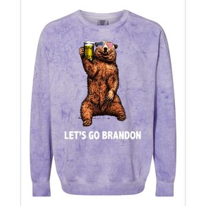 Let's Go Brandon Cheers American Bear Colorblast Crewneck Sweatshirt