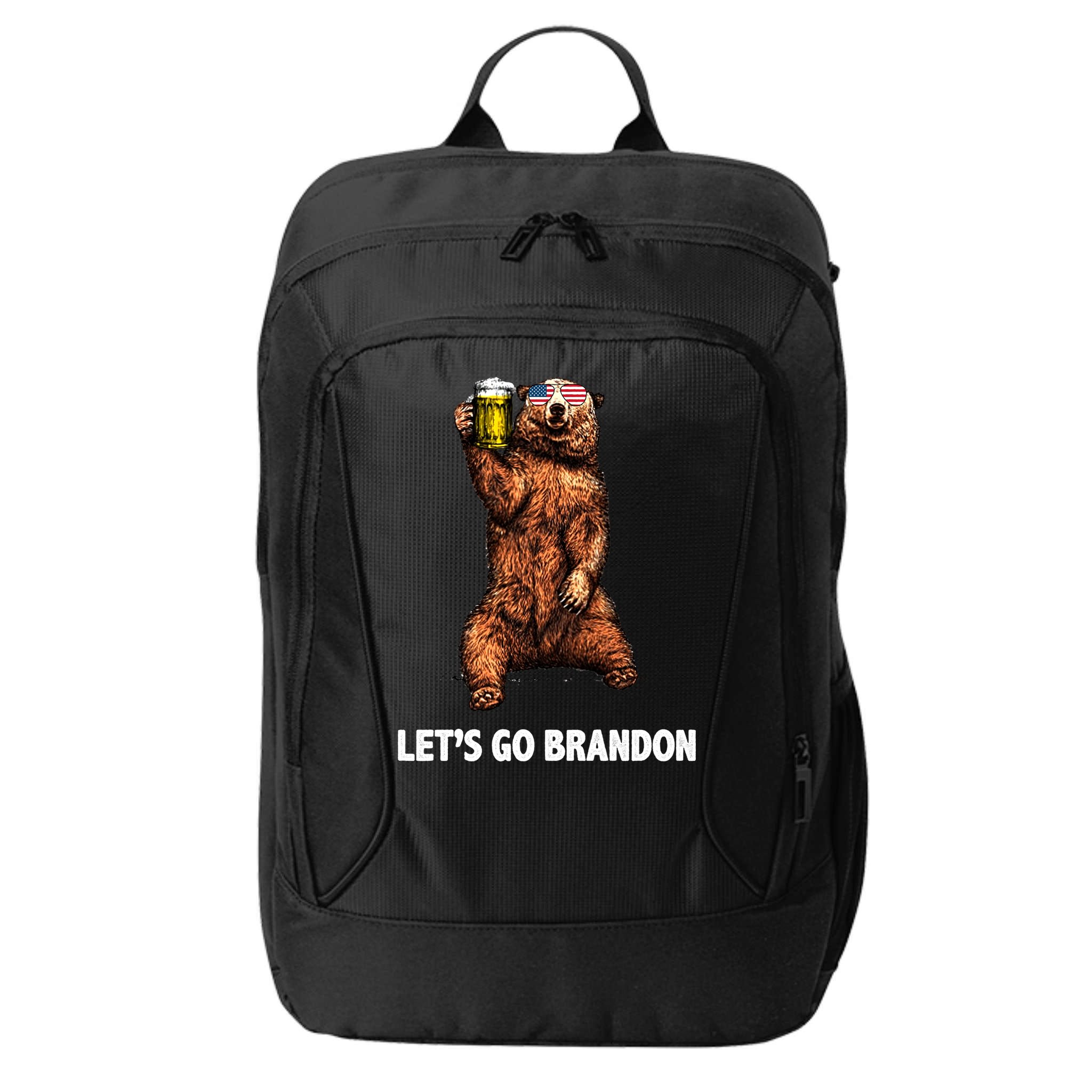 Let's Go Brandon Cheers American Bear City Backpack