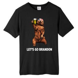 Let's Go Brandon Cheers American Bear Tall Fusion ChromaSoft Performance T-Shirt