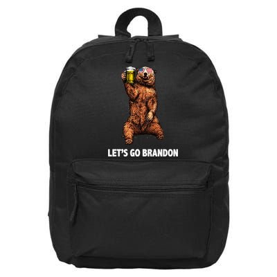 Let's Go Brandon Cheers American Bear 16 in Basic Backpack