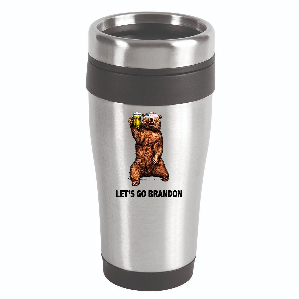 Let's Go Brandon Cheers American Bear 16oz Travel Tumbler