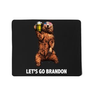 Let's Go Brandon Cheers American Bear Mousepad