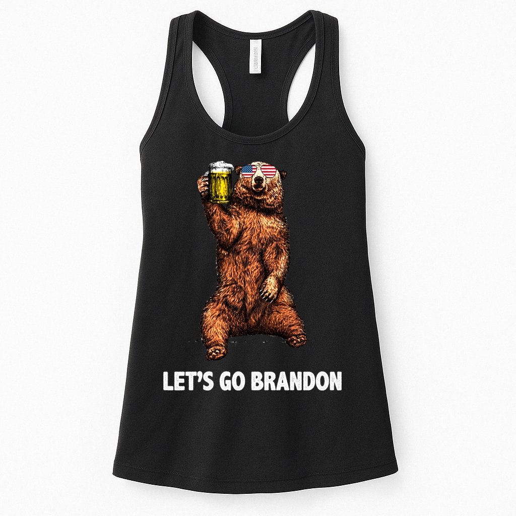 Let's Go Brandon Cheers American Bear Womens Tank Top