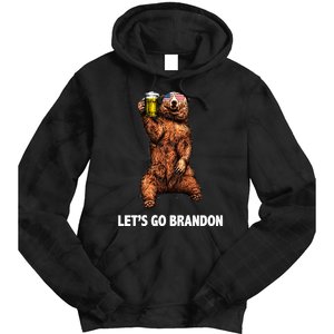 Let's Go Brandon Cheers American Bear Tie Dye Hoodie