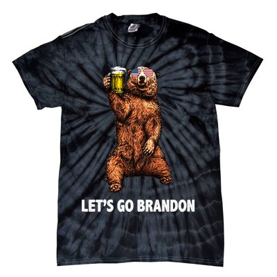 Let's Go Brandon Cheers American Bear Tie-Dye T-Shirt