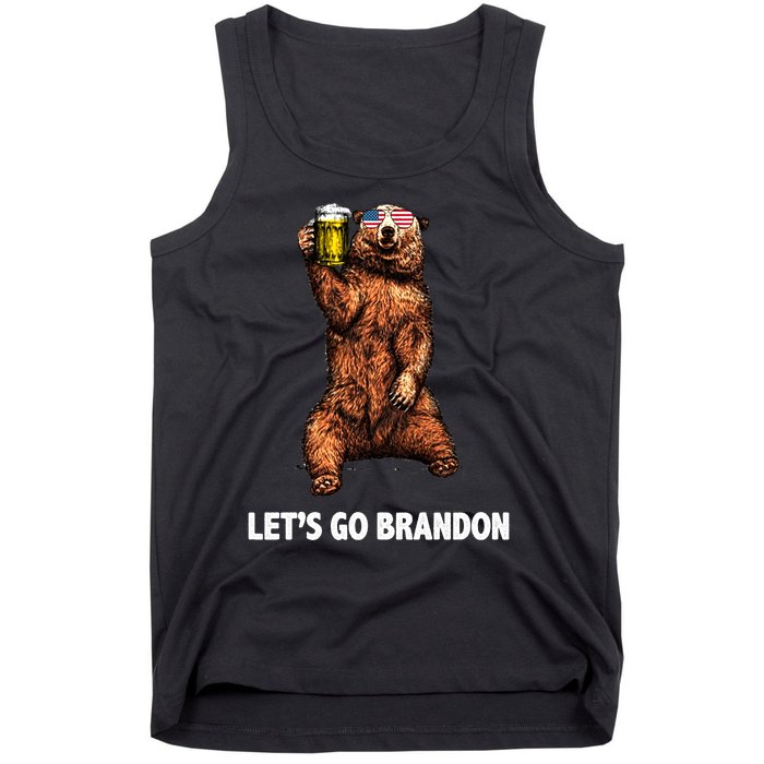 Let's Go Brandon Cheers American Bear Tank Top