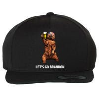 Let's Go Brandon Cheers American Bear Wool Snapback Cap