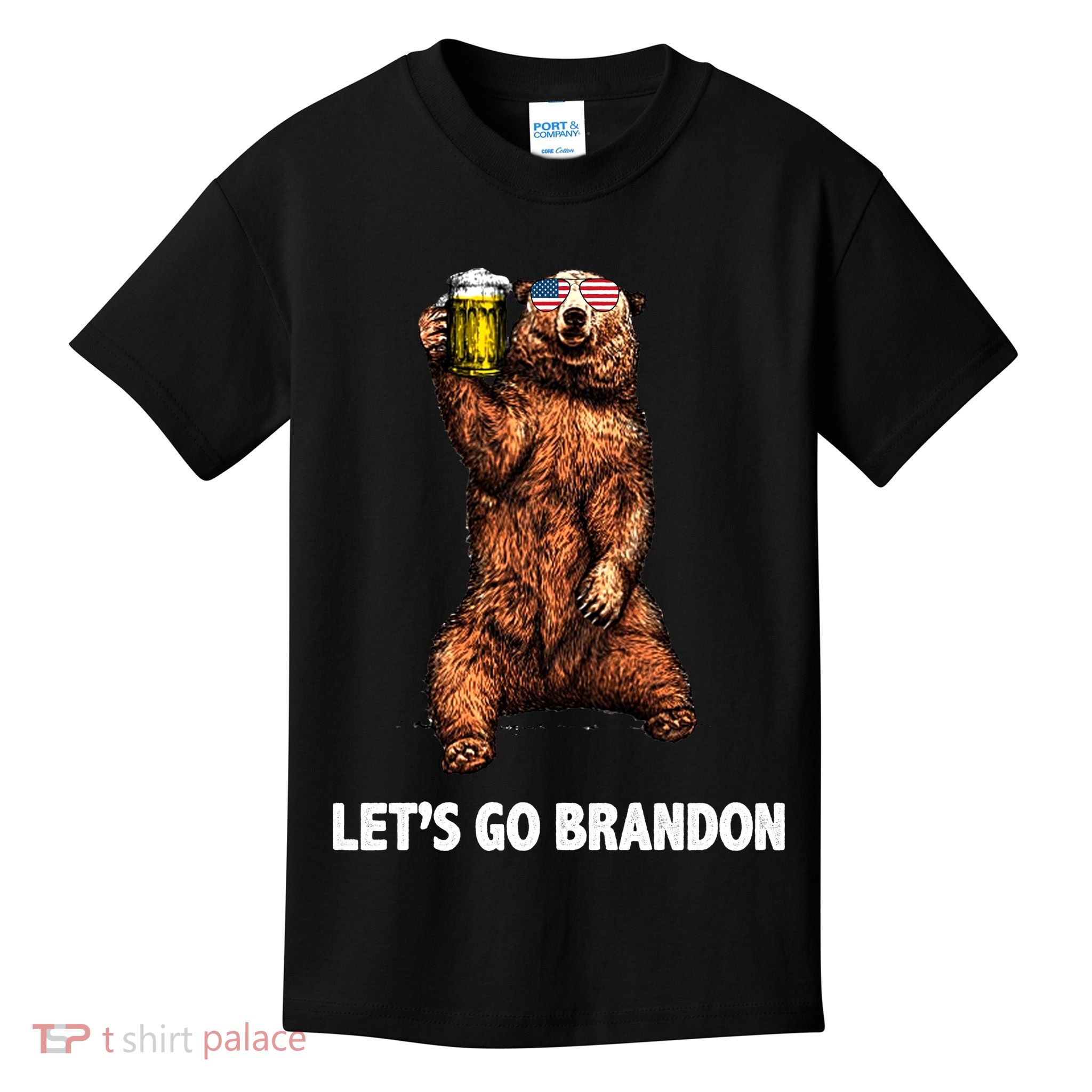 Let's Go Brandon Cheers American Bear Kids T-Shirt