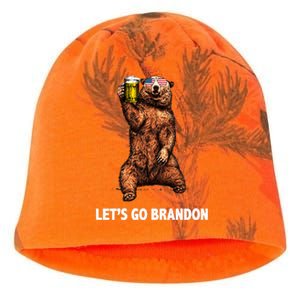 Let's Go Brandon Cheers American Bear Kati - Camo Knit Beanie