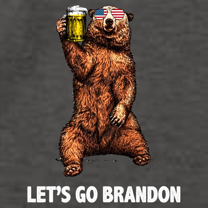 Let's Go Brandon Cheers American Bear Vector Backpack