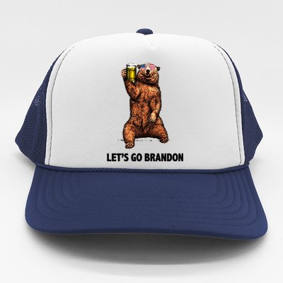 Let's Go Brandon Cheers American Bear Trucker Hat