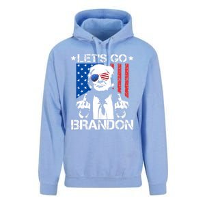 LetS Go Brandon Trump Middle Finger Flag Unisex Surf Hoodie