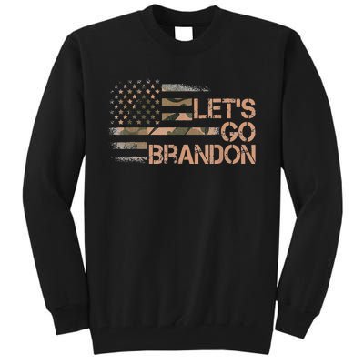 LetS Go Brandon Lets Go Brandon Camouflage Tall Sweatshirt