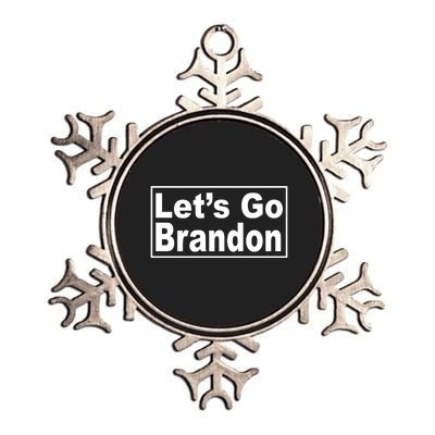 Let's Go Brandon Joe Biden Chant Metallic Star Ornament