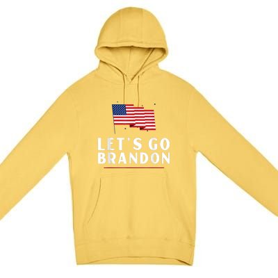 Lets Go Brandon Shirt Funny Trending Lets Go Brandon Meme Premium Pullover Hoodie