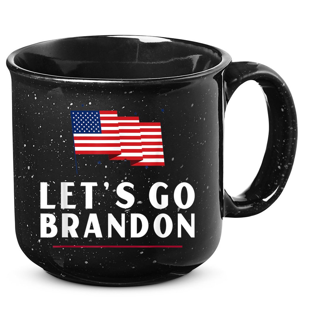 Lets Go Brandon Shirt Funny Trending Lets Go Brandon Meme 15oz Campfire Ceramic Mug