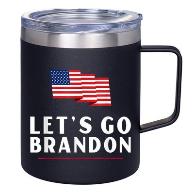 Lets Go Brandon Shirt Funny Trending Lets Go Brandon Meme 12oz Stainless Steel Coffee Mug
