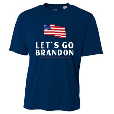 Lets Go Brandon Shirt Funny Trending Lets Go Brandon Meme Cooling Performance Crew T-Shirt