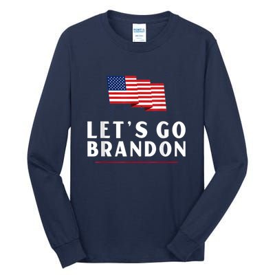 Lets Go Brandon Shirt Funny Trending Lets Go Brandon Meme Tall Long Sleeve T-Shirt