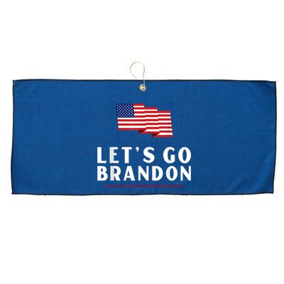 Lets Go Brandon Shirt Funny Trending Lets Go Brandon Meme Large Microfiber Waffle Golf Towel