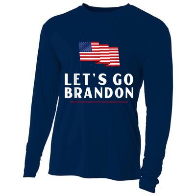Lets Go Brandon Shirt Funny Trending Lets Go Brandon Meme Cooling Performance Long Sleeve Crew