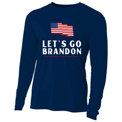 Lets Go Brandon Shirt Funny Trending Lets Go Brandon Meme Cooling Performance Long Sleeve Crew