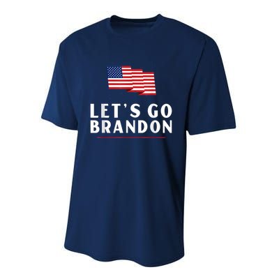 Lets Go Brandon Shirt Funny Trending Lets Go Brandon Meme Performance Sprint T-Shirt