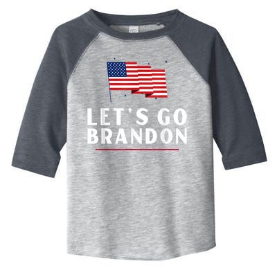 Lets Go Brandon Shirt Funny Trending Lets Go Brandon Meme Toddler Fine Jersey T-Shirt