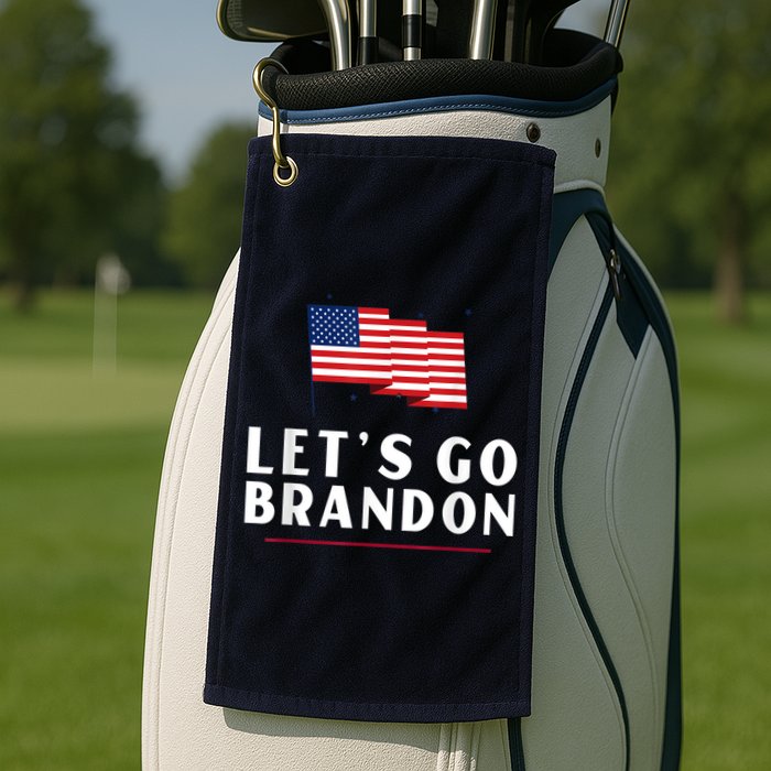Lets Go Brandon Shirt Funny Trending Lets Go Brandon Meme Golf Towel
