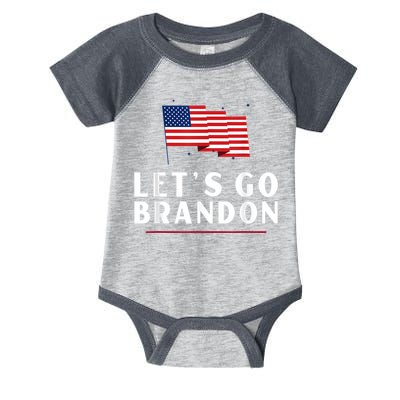 Lets Go Brandon Shirt Funny Trending Lets Go Brandon Meme Infant Baby Jersey Bodysuit
