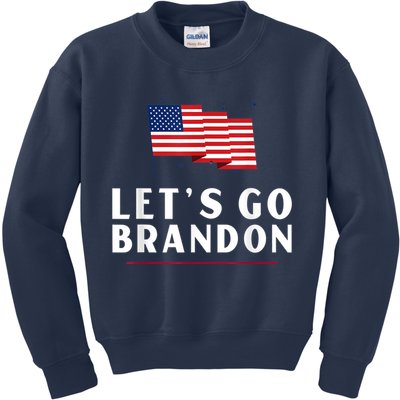 Lets Go Brandon Shirt Funny Trending Lets Go Brandon Meme Kids Sweatshirt