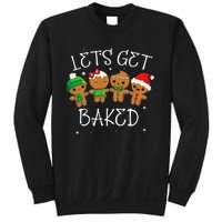 Let's Get Baked Funny Merry Christmas Cookies Gingerbread Sweatshirt