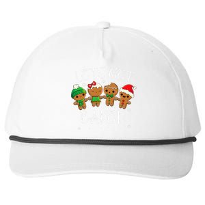 Let's Get Baked Funny Merry Christmas Cookies Gingerbread Snapback Five-Panel Rope Hat