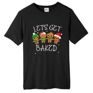 Let's Get Baked Funny Merry Christmas Cookies Gingerbread Tall Fusion ChromaSoft Performance T-Shirt